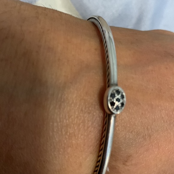 Vintage david yurman cable bangle  with diamond confetti - Picture 3 of 13